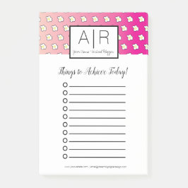 ピンクグラデーションの揚げ卵 ポストイット