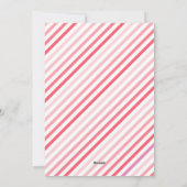 ピンクグラデーションのHOO Galentines Dayハート写真 シーズンカード (裏面)