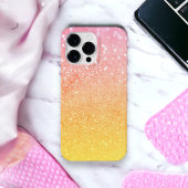 ピンクグラデーションイエローグリッターキラキラ Case-Mate iPhoneケース