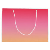 ピンクグラデーションオレンジ ラージペーパーバッグ (裏面)