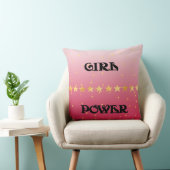 ピンクグラデーションガールパワー装飾用クッション クッション (椅子)