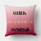 ピンクグラデーションガールパワー装飾用クッション クッション (裏面)