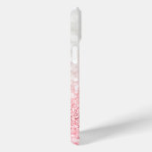 ピンクグラデーショングリッターと《写真》ぼけ味パターン Case-Mate iPhoneケース (裏面 / 右)