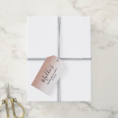 ピンクグラデーショングリッターバチェロレッテ花嫁のお気に入り ギフトタグ (より糸付き)