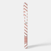 ピンクグラデーションシボロン模様シンプルモノグラモダンム Case-Mate iPhoneケース (裏面 / 左)