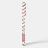 ピンクグラデーションシボロン模様シンプルモノグラモダンム Case-Mate iPhoneケース (裏面 / 右)