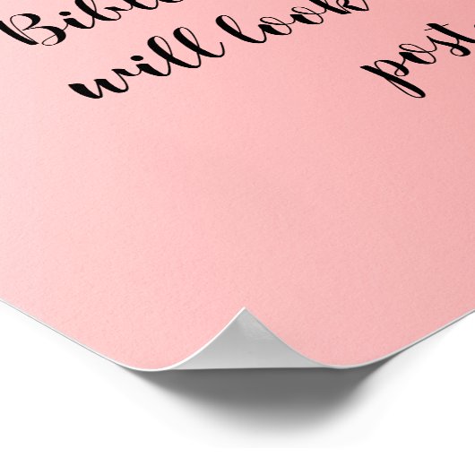 ピンクグラデーションデザイン引用文 ポスター (角)