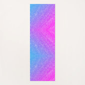 ピンクグラデーションパープルーブルー ヨガマット (正面)