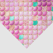 ピンクグラデーションフォイル&金ゴールドグリッターマーメイドはかりで測 薄葉紙 (詳細)