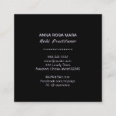 *~*ピンクグラデーションブルー霊気開業医マスター スクエア名刺 (裏面)