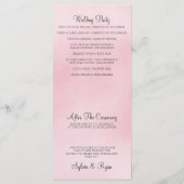 ピンクグラデーション結婚式 プログラム (裏面)