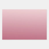 ピンクグラデーション金ゴールドグリッターハート ラッピングペーパーシート (正面2)