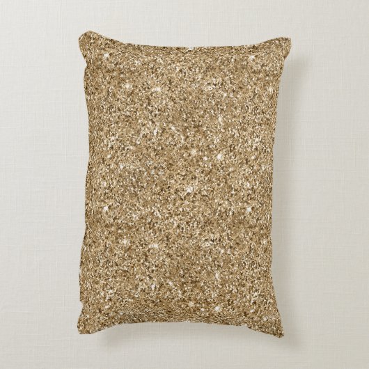 ピンクグラデーション金ゴールドヒョウ印刷 アクセントクッション (裏面(縦))