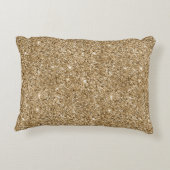 ピンクグラデーション金ゴールドヒョウ印刷 アクセントクッション (裏面)