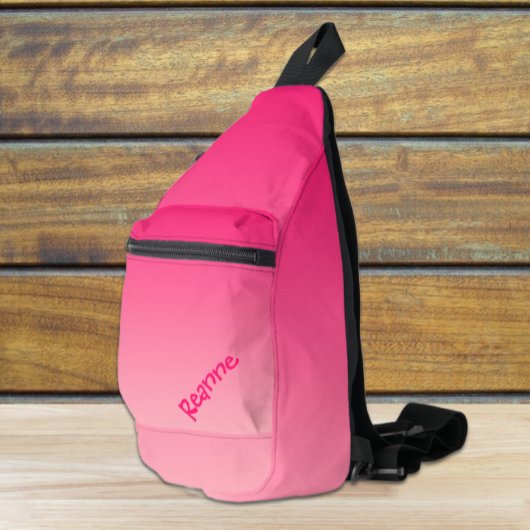 ピンクグラデーション スリングバッグ