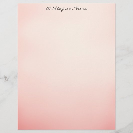 ピンクグラデーション レターヘッド (正面)