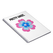 ピンクグラマーグリッター ノートブック (右側)