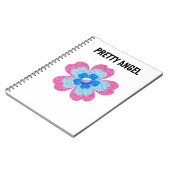 ピンクグラマーグリッター ノートブック (左側)