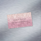 ピンクグラムグリッツグリッター マグネット名刺 (インサイチュ)