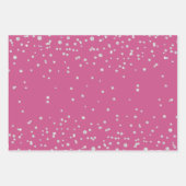 ピンクグラムダイアモンズリップ&ハート ラッピングペーパーシート (正面3)