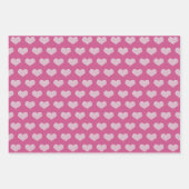 ピンクグラムダイアモンズリップ&ハート ラッピングペーパーシート (正面2)