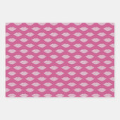 ピンクグラムダイアモンズリップ&ハート ラッピングペーパーシート (正面)