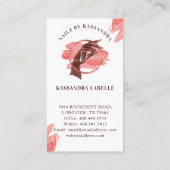 ピンクグラムネイルアートマニキュアサロンスクリプトモノグラム 名刺 (裏面)