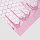 ピンクグラムハニカムシリーズデザイン#1ティッシュペーパー 薄葉紙 (詳細)