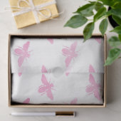 ピンクグラムハニカムシリーズデザイン#15 薄葉紙 (ギフト)