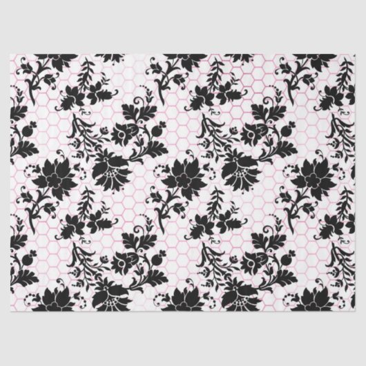 ピンクグラムハニカムシリーズデザイン#17 薄葉紙 (正面)