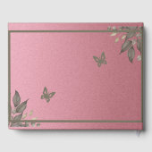 ピンクグラムフローラユーカリ結婚プス ゲストブック (裏面)