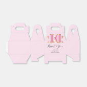 ピンクグラムボウファンシーエレガント誕生日ありがとう フェイバーボックス (折り畳みなし)