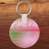 ピンクグラムボスレディ キーホルダー (正面)