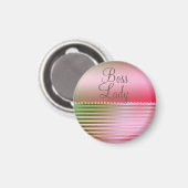 ピンクグラムボスレディ マグネット (正面/裏面)