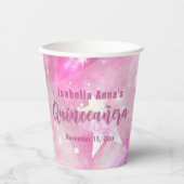 ピンクグラムモダングリーミングスターリーキンセアニラ 紙コップ (正面)