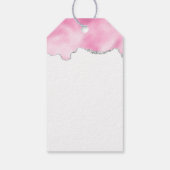 ピンクグラムリップスティック&爪、 ネイルポーランドサンキューサンキュー ギフトタグ (裏面)