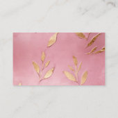 ピンクグラム葉金ゴールド 名刺 (裏面)