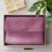 ピンクグラム金ゴールドスパークル紙吹雪ベビーシャワー 薄葉紙 (ギフト)