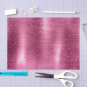 ピンクグラム金ゴールドスパークル紙吹雪ベビーシャワー 薄葉紙 (クラフト)