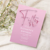 ピンクグラム50誕生日 招待状