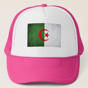ピンクグランジアルジェリア国旗 キャップ