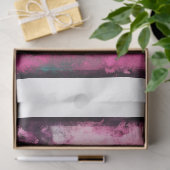 ピンクグランジゴシック蝶のデコペ紙 薄葉紙 (ギフト)