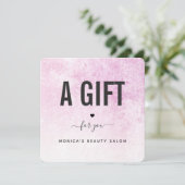 ピンクグランジモダントレンディー美しいサロンメイクアップヘア (スタンド正面)