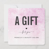 ピンクグランジモダントレンディー美しいサロンメイクアップヘア (正面)