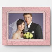 ピンクグランジ結婚歯垢 フォトプラーク (正面)