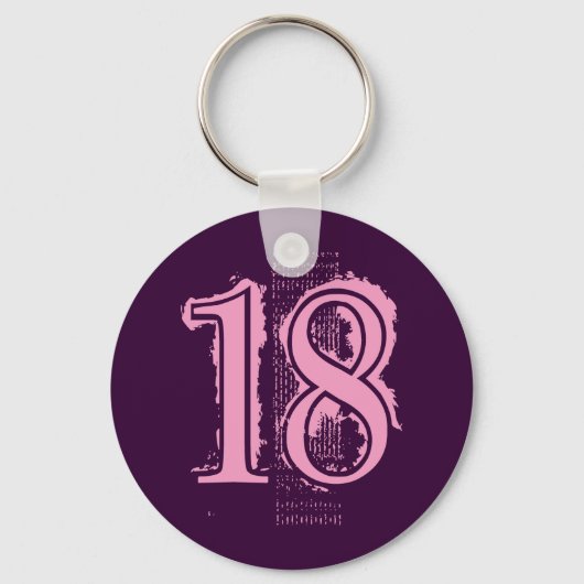 ピンクグランジ色18 キーホルダー (正面)