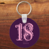ピンクグランジ色18 キーホルダー (正面)