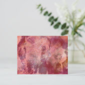 ピンクグランジ象 ポストカード (スタンド正面)