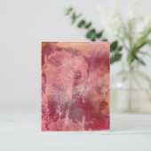 ピンクグランジ象 ポストカード (スタンド正面)