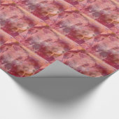 ピンクグランジ象 ラッピングペーパー (角)